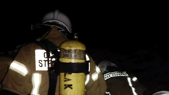 Pożar w domu jednorodzinnym w Mąkolicach