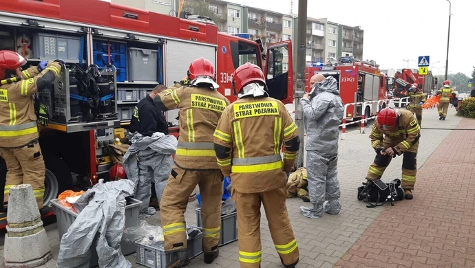 Zatrucie chlorem. Strażacy w akcji
