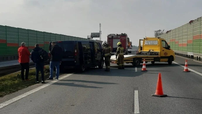 Kolizja na S8 pod Piotrkowem