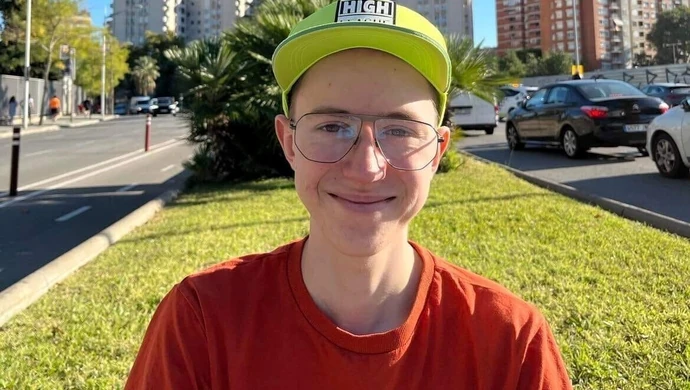 Patryk po operacji, guz wycięty
