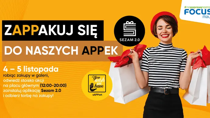 Akcja „zAPPakuj się do naszych APPek” w Focus Mall