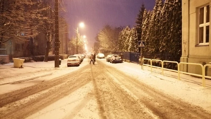 Tej nocy obfite opady śniegu