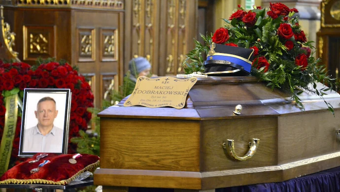 Ostatnie pożegnanie mł. bryg. Macieja Dobrakowskiego