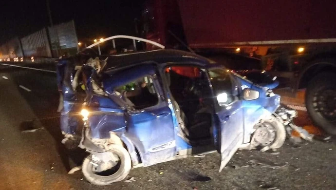 Wypadek na A1 pod Piotrkowem