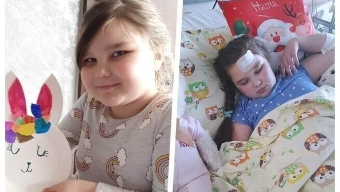 Dają jej tylko kilka miesięcy. Potrzebna pomoc dla 8-letniej Hani ze Szczepanowic