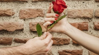 Wręczył kwiat, zabrał torebkę