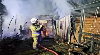 Śmierć w pożarze w sąsiednim powiecie