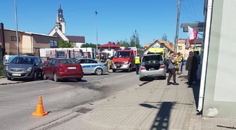 Groźne zderzenie przed urzędem