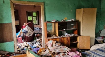 "Tu się nie da żyć"! - krajobraz po pożarze [ZDJĘCIA]