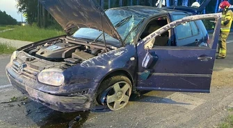 Pijany dachował w Wolborzu