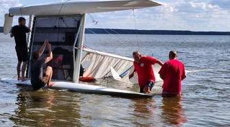 Akcja ratunkowa na Zalewie Sulejowskim