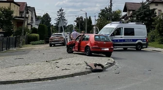 Zderzenie w Piotrkowie. Polna i Źródlana były zablokowane (ZDJĘCIA)