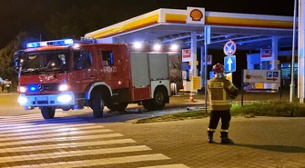 Poważny wyciek gazu na stacji paliw (ZDJĘCIA)