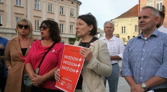 "PiSINFLACJA dobija Polaków". Protest w Rynku