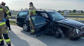 Pięć samochodów zderzyło się na S8