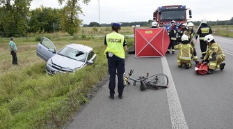 Śmiertelne potrącenie rowerzystki