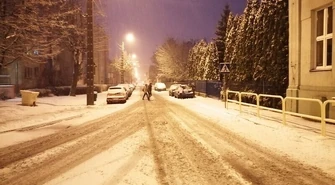 Tej nocy obfite opady śniegu