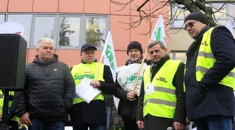 Protest rolników pod prokuraturą