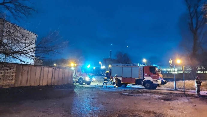 Pożar komórek lokatorskich na Starym Mieście