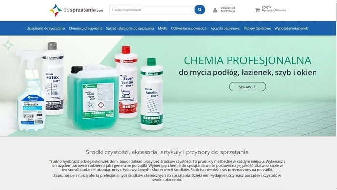 Akcesoria do sprzątania domu i obiektów użyteczności publicznej