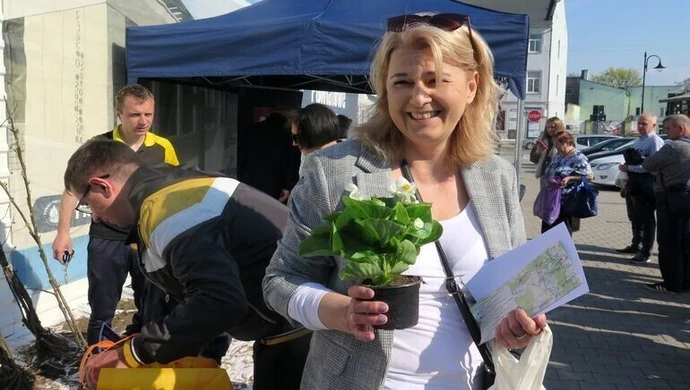 Nakręcali na zieleń przy Powiatowym Centrum Przesiadkowym