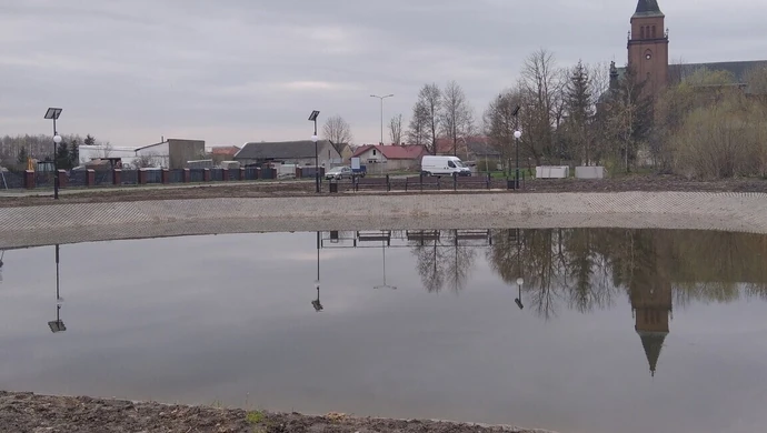 Zbiornik w Bogdanowie już po rewitalizacji