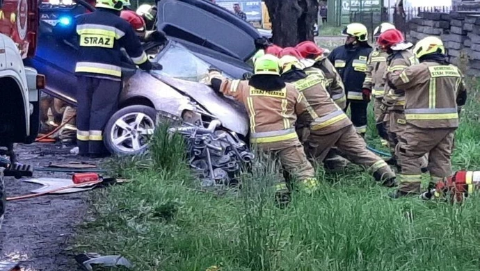 Wypadek w Poniatowie