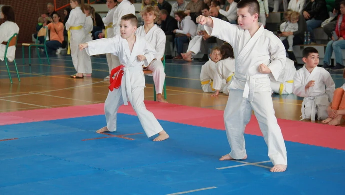 W Moszczenicy na matach stanęli młodzi karatecy