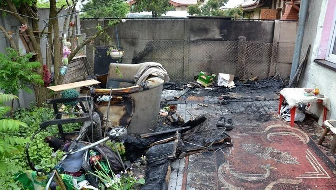 Śmierć w pożarze w Piotrkowie