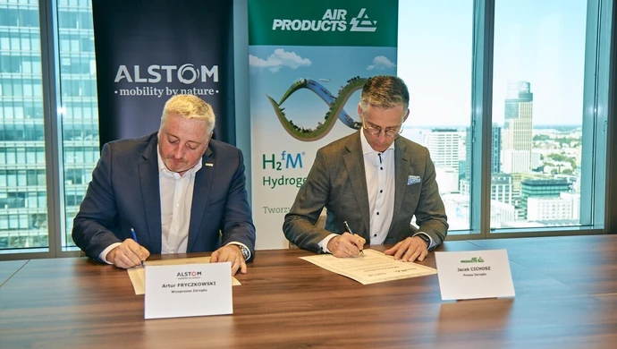 Alstom i Air Products podpisują umowę na opracowanie zeroemisyjnych rozwiązań w transporcie w Polsce