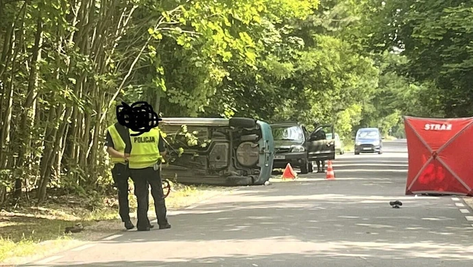 Śmierć rowerzysty w Aleksandrowie