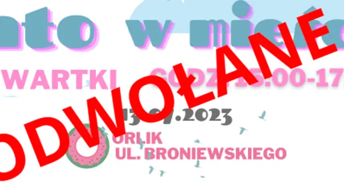 Czwartkowy festyn odwołany