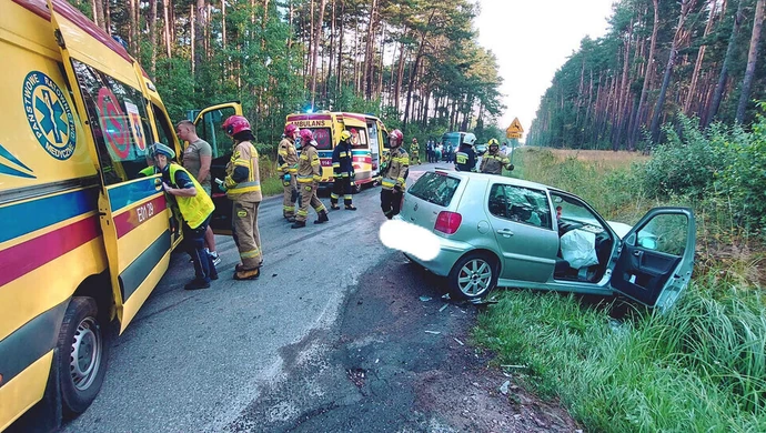 Wypadek na drodze Przygłów-Koło. Kierowca był pijany