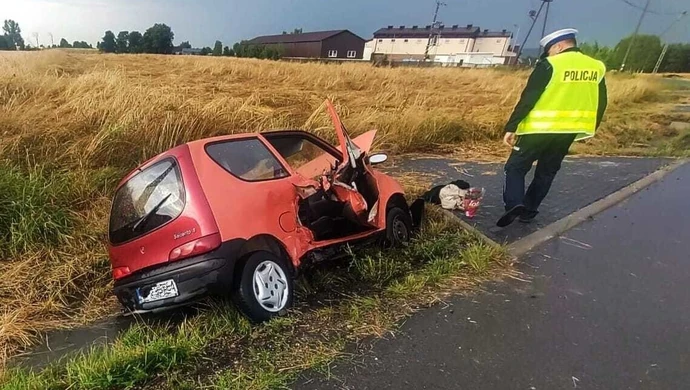 Seicento w rowie. Przyczyną skurcz
