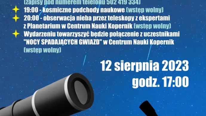 Noc perseidów czyli spadających gwiazd!