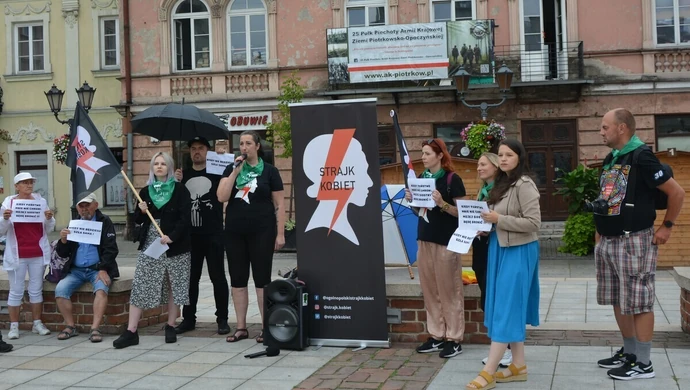 Piotrkowski Strajk Kobiet solidarnie z Joanną