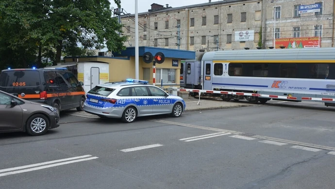 Potrącenie na przejeździe kolejowym