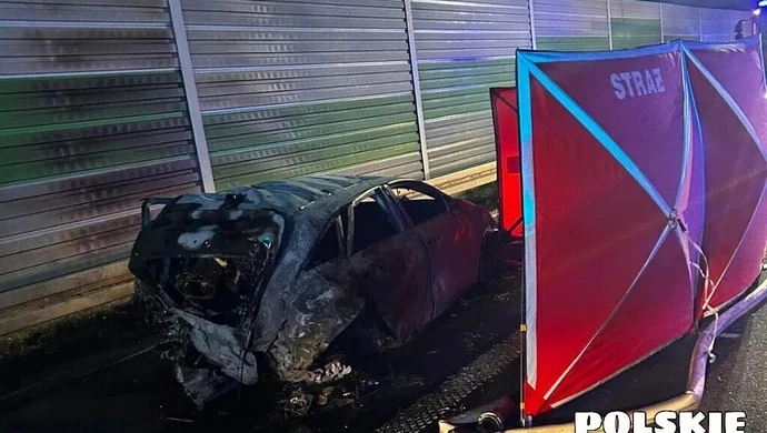 Dlaczego podróżujący spłonęli w samochodzie na A1?