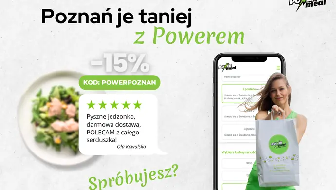 Twój catering dietetyczny 15% taniej - zamów dietę z Powerem