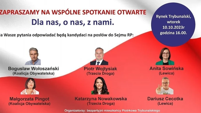 Wyjątkowa inicjatywa w Rynku. Debata i spotkanie z kandydatami do Sejmu