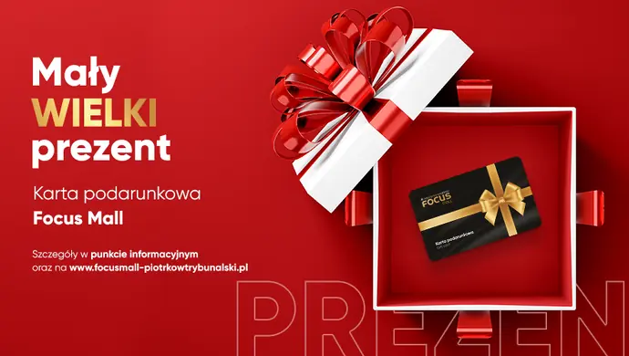 Karty podarunkowe na Święta w Focus Mall w Piotrkowie!