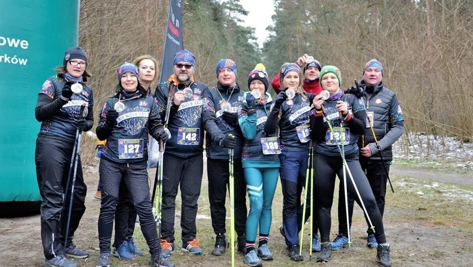 Nocny rajd nordic walking w Piotrkowie