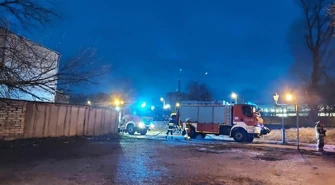 Pożar komórek lokatorskich na Starym Mieście