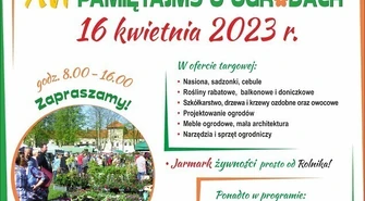 XVI PIOTRKOWSKIE TARGI OGRODNICZE  &#8222;Pamiętajmy o ogrodach&#8221;