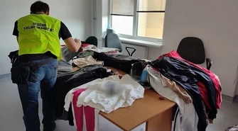 Podrobiona odzież na piotrkowskim targowisku