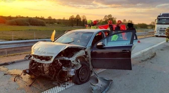 Śmiertelny wypadek pod Kamieńskiem (ZDJĘCIA)