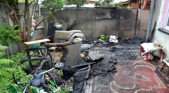 Śmierć w pożarze w Piotrkowie