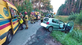 Wypadek na drodze Przygłów-Koło. Kierowca był pijany