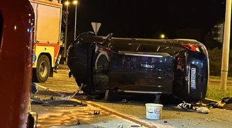 Groźny wypadek na skrzyżowaniu Sikorskiego i Concordii (ZDJĘCIA)