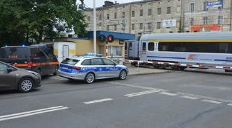 Potrącenie na przejeździe kolejowym